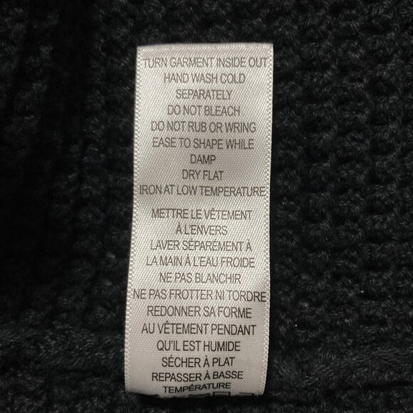 RICKI'S Vintage black cap sleeve knit top w/ scallop edges SMALL MEDIUM sweater - Picture 14 of 15